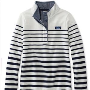 LL Bean Soft Cotton Rugby Henley Pullover